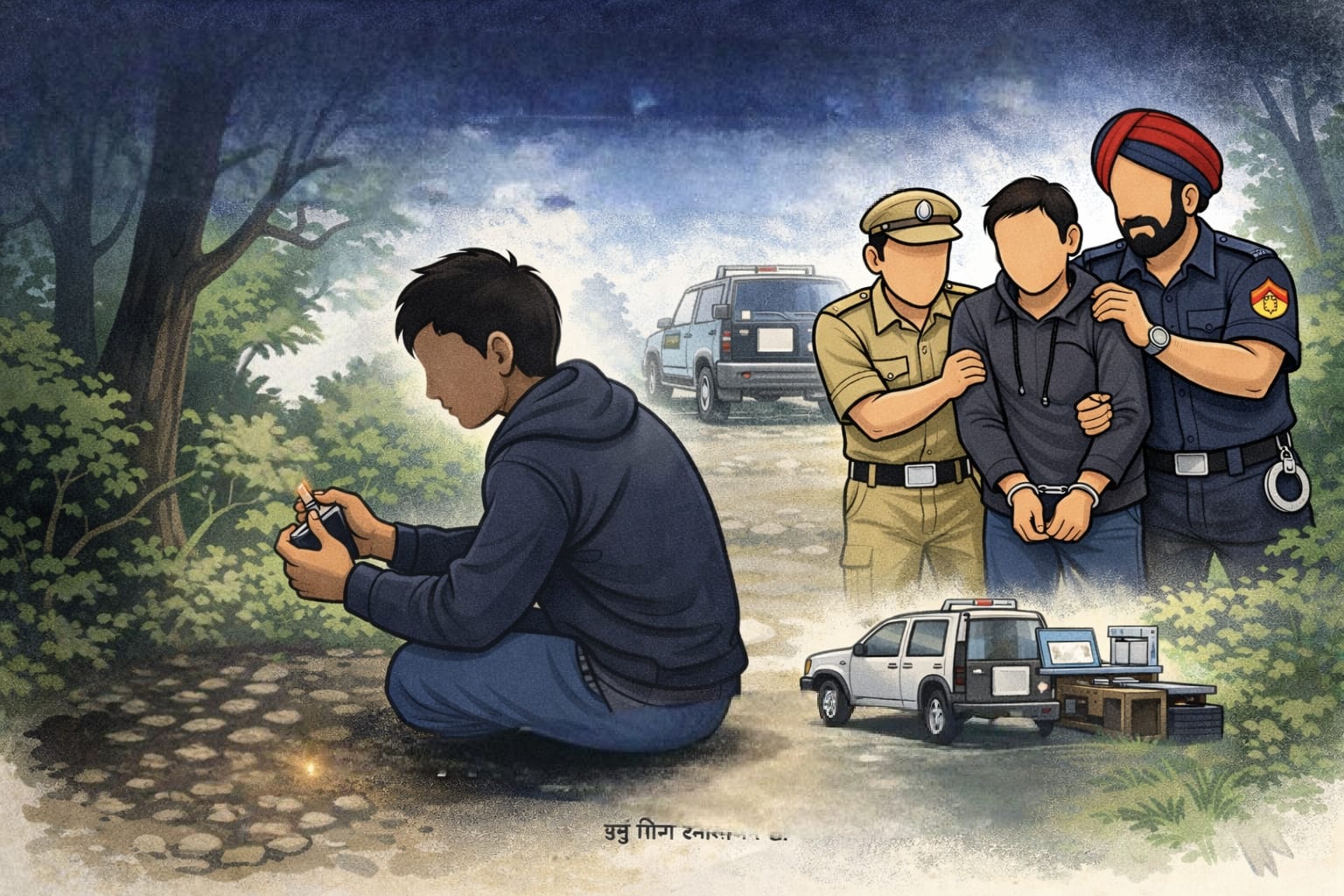 सुनसान जगह पर नशा करते युवक को बस स्टैंड चौकी पुलिस ने दबोचा | जगराओं न्यूज