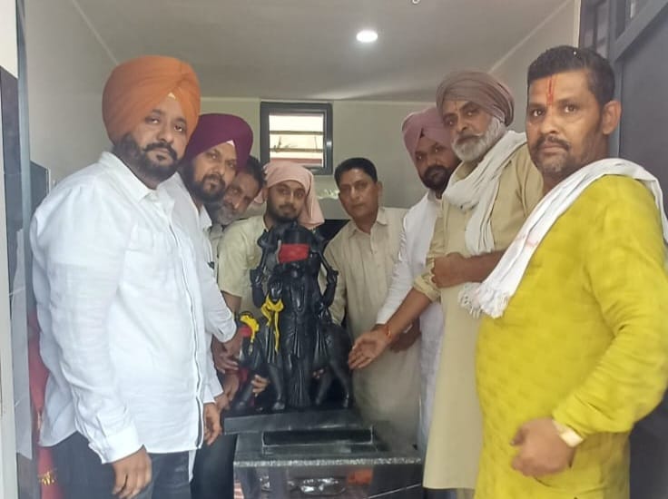ਭਮੀਪੁਰਾ ਮਾਤਾ ਰਾਣੀ ਮੰਦਿਰ ਵਿੱਚ ਸ਼ਨੀ ਦੇਵ ਦੀ ਮੂਰਤੀ ਸਥਾਪਨਾ