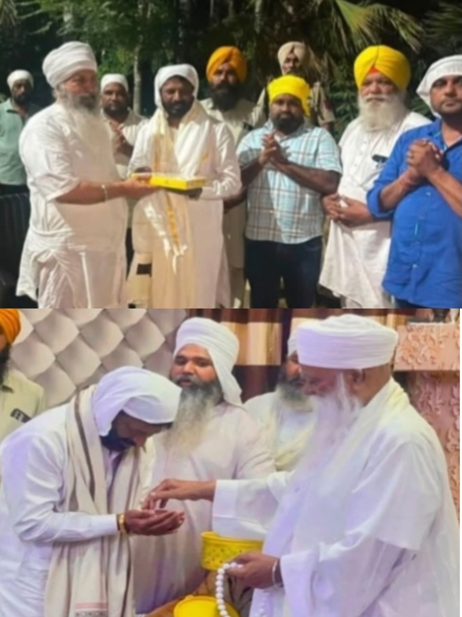 ਨਾਨਕਸਰ ਸਾਹਿਬ ਵਿਖੇ ਨਤਮਸਤਕ ਹੋਏ ਵਿਜੇ ਦਾਨਵ, ਸੰਤ ਮਹਾਂਪੁਰਖਾਂ ਤੋਂ ਲਿਆ ਆਸ਼ੀਰਵਾਦ